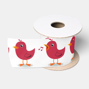 Satin Ribbon/singende Kardinäle Satinband