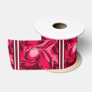 Satin Sparkling Blume Ribbon Satinband