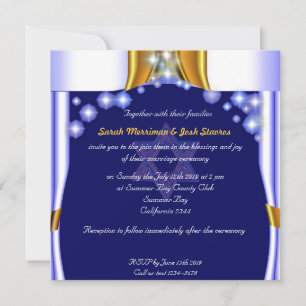 Satin und Stars chuppah jüdische Hochzeit Einladung