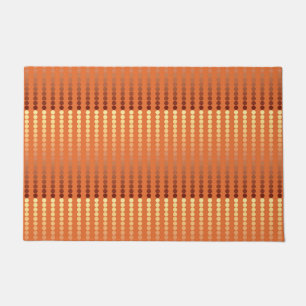 Satindots - Rostbraun und Gold Fußmatte
