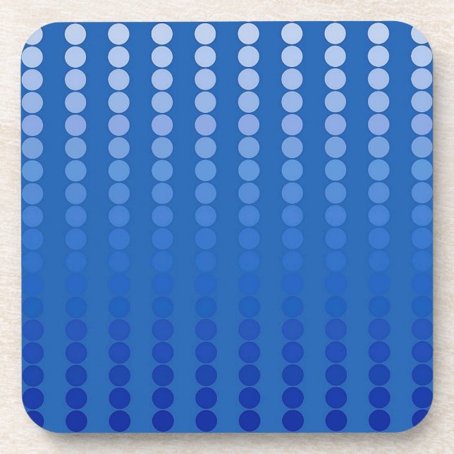 Satindots - Stahlblau Untersetzer (Vorderseite)