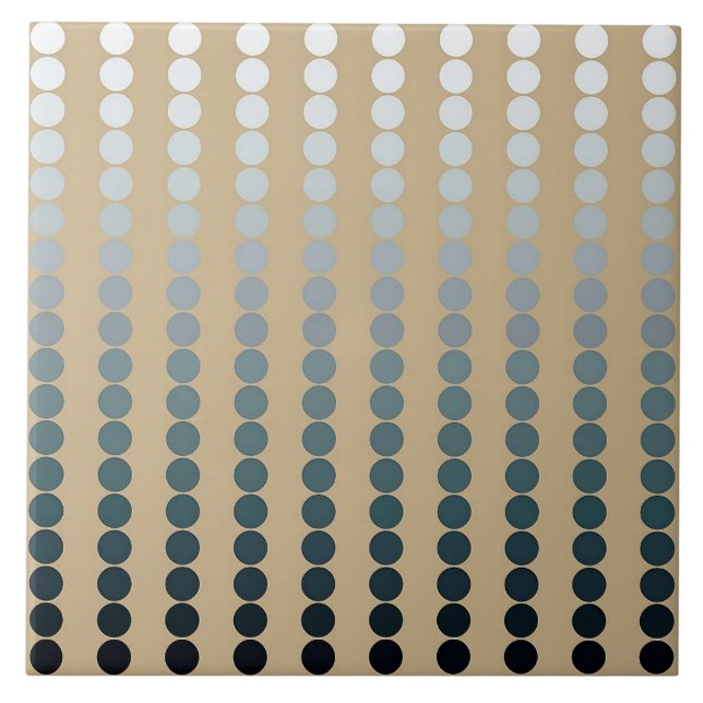 Satindots - Taupe und Zinngrau Fliese (Vorderseite)