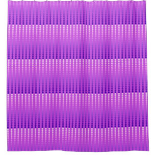 Satindots - violett und orchid duschvorhang