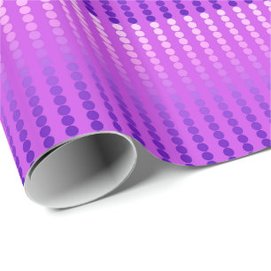 Satindots - violett und orchid geschenkpapier