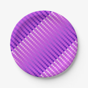Satindots - violett und orchid pappteller