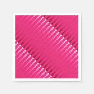 Satinpunkte - Schattierungen von Fuchsia-Rosa Serviette