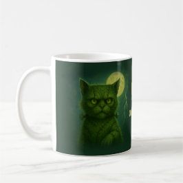 Satirisch Furankenstein - Spooky Goth Stiched Cat Kaffeetasse