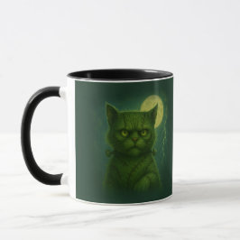 Satirisch Furankenstein - Spooky Goth Stitched Cat Tasse