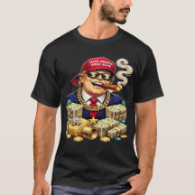 Satirischer MAGA-Milliardärs-Carton — Retro-Pop-Ar