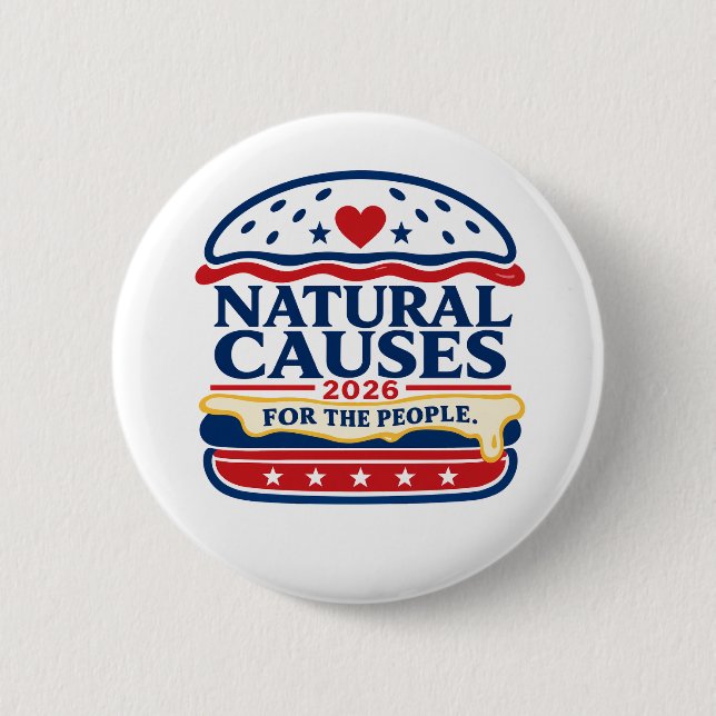 Satirischer politischer Button (Vorderseite)