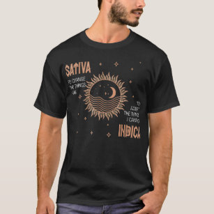 Sativa, um die Dinge, die ich Unkraut Canabis Ind T-Shirt