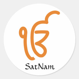 SatNam Kundalini Symbolaufkleber Runder Aufkleber