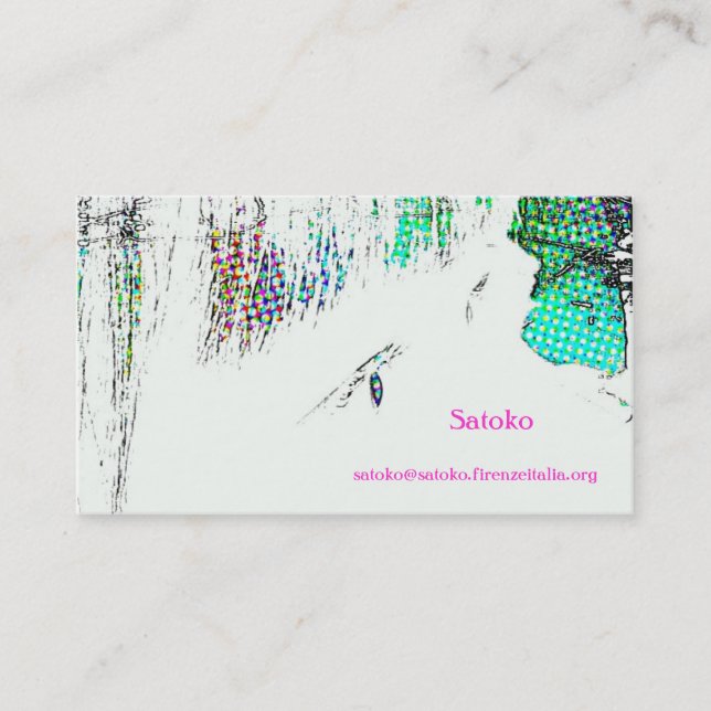 satoko visitenkarte (Vorderseite)