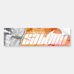 Satomi-Motorsport "GOLD"-Skulptur Autoaufkleber