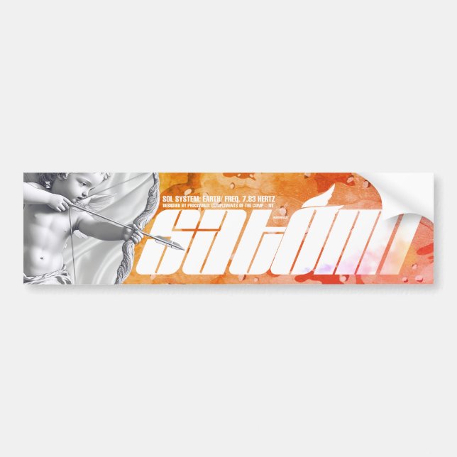 Satomi-Motorsport "GOLD"-Skulptur Autoaufkleber (Vorne)