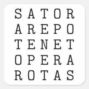 Sator Quadrat Quadratischer Aufkleber