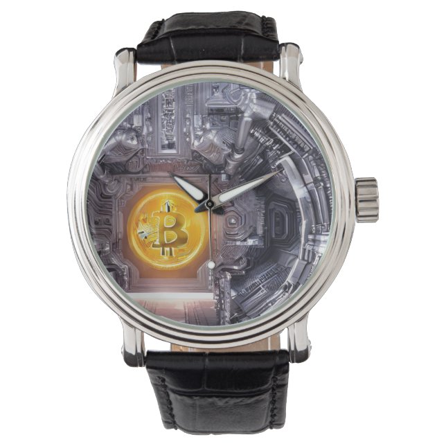 Satoshi-Höhle - Bitcoin Pass auf den Menschen auf Armbanduhr (Vorderseite)