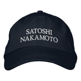 Satoshi Nakamoto Stickermütze - Bitcoin Mütze Bestickte Baseballkappe