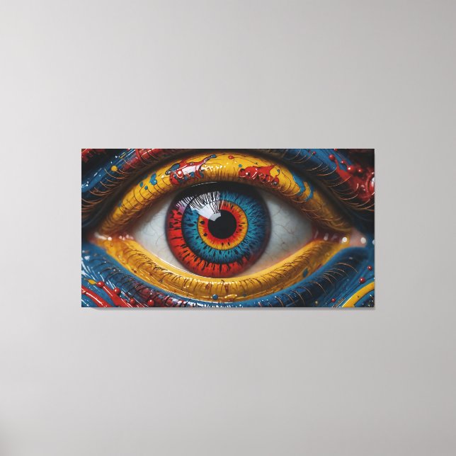 Satreifen entwirft Leinwand Art (Vorderseite)