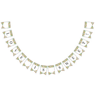 Satsuma Charcoal Main Squeeze Citrus Brautparty Wimpelkette