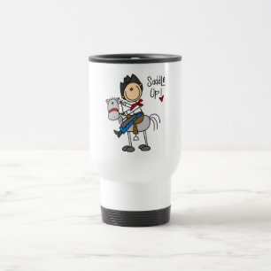 Sattel auf Cowboy T-Shirts und Geschenke Reisebecher
