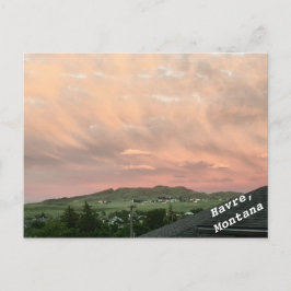 Sattel Butte, Havre, Montana Postkarte
