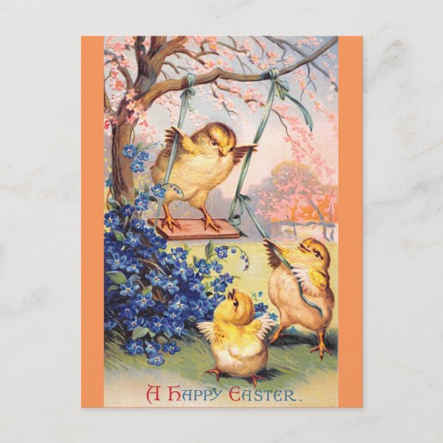 Sattel: Swinging Biddy Postkarte (Vorderseite)