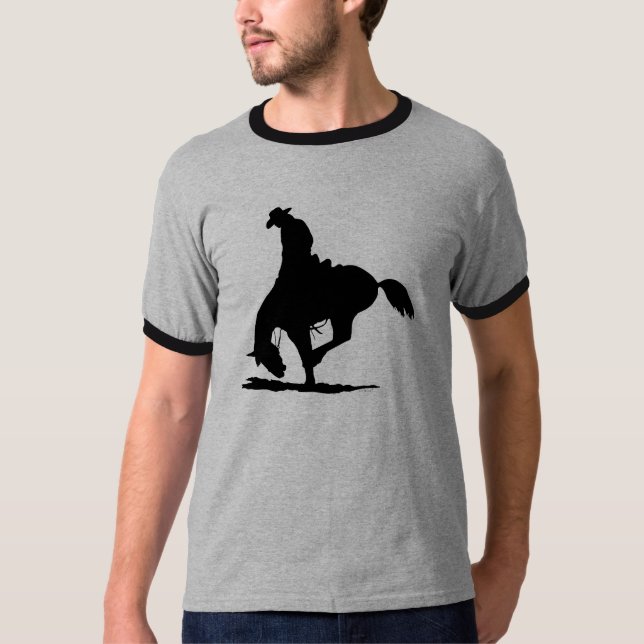 Sattelbronc-Reiten T-Shirt (Vorderseite)