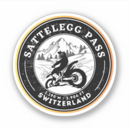 Sattelegg - Tour durch die Schweizer Alpen Aufkleber