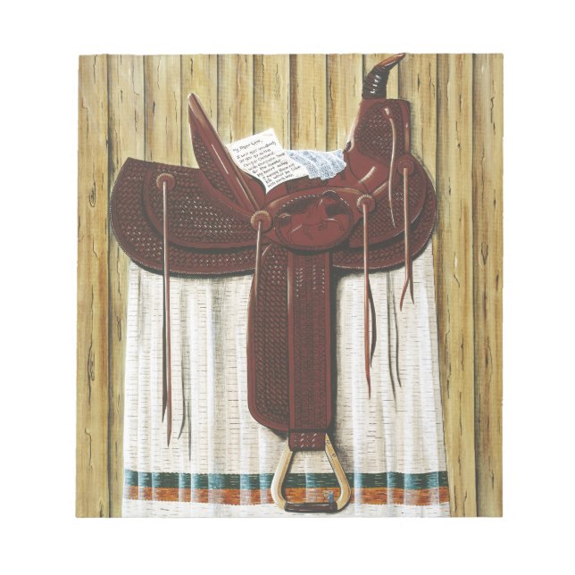 satteln notizblock (Vorderseite)