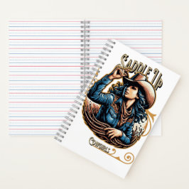 Satteln Sie das Cowgirl Notizbuch