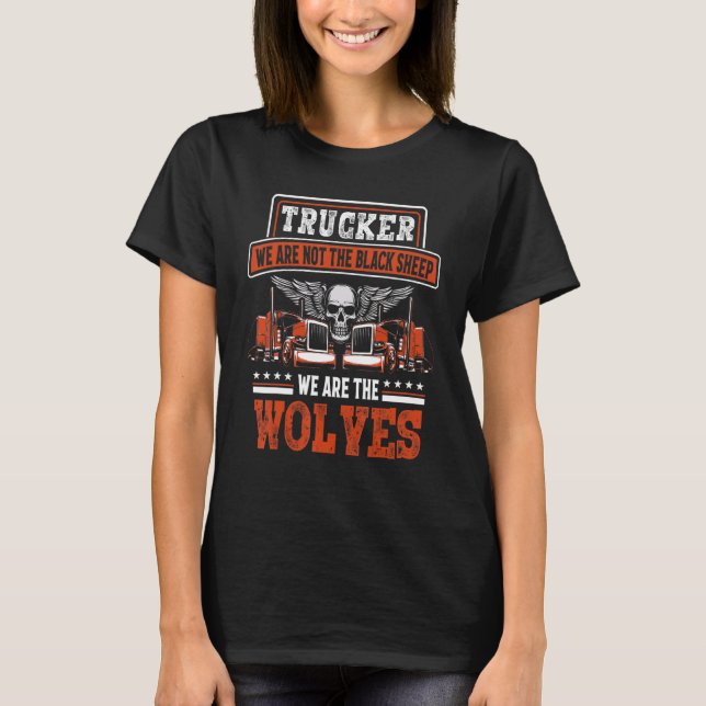 Sattelschlepper Gif Diesel Trucker T-Shirt (Vorderseite)