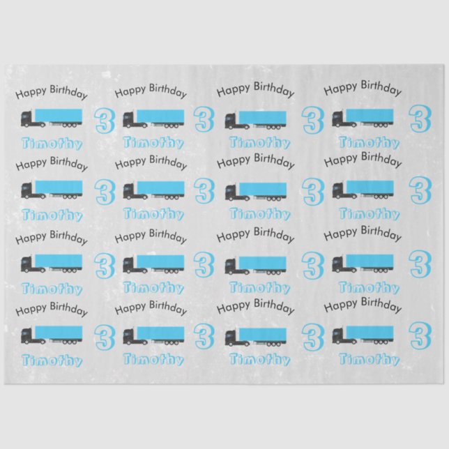 Sattelschlepper Seidenpapier (Vorderseite)