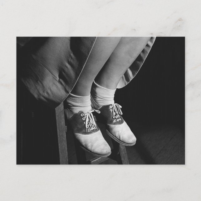 Sattelschuhe, 1934 postkarte (Vorderseite)