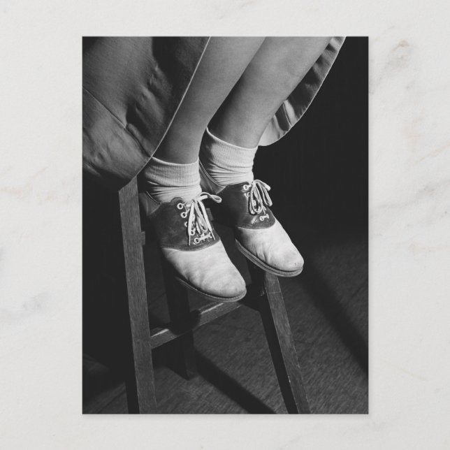 Sattelschuhe, 1934 postkarte (Vorderseite)