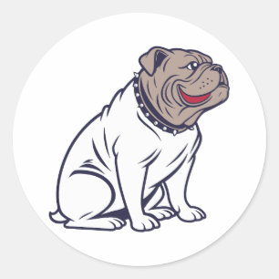 Sättigung des Funny French Bulldog Runder Aufkleber