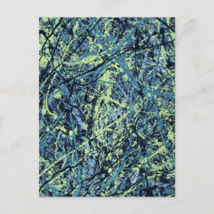 SATURATION (ein abstraktes Kunstdesign) ~ Postkarte