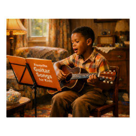 Saturday Guitar Practice Poster