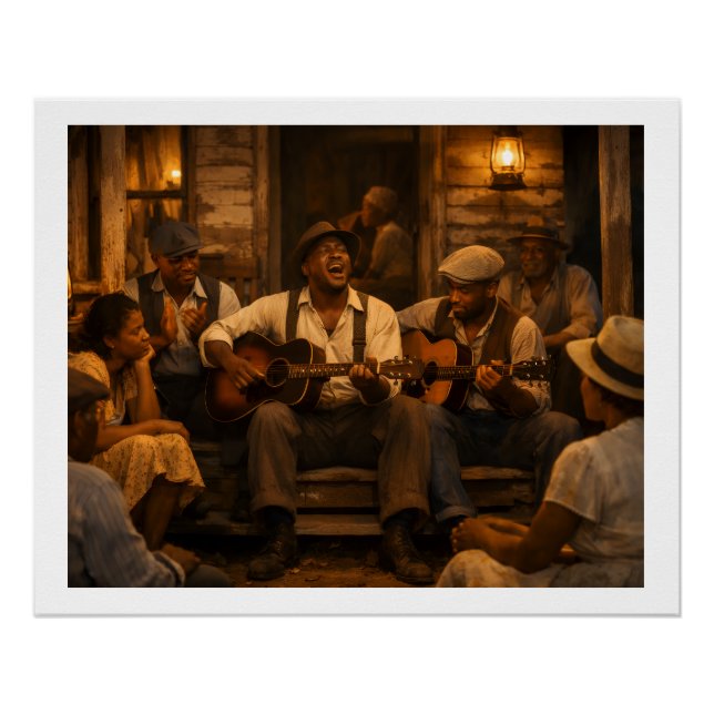 Saturday Night Porch Light Blues Poster (Vorderseite)