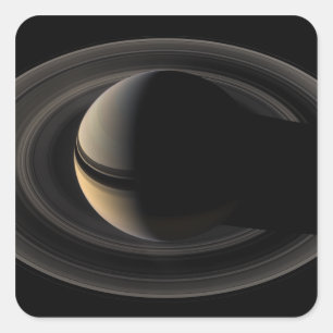 Saturn 3 quadratischer aufkleber