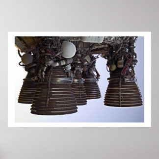Saturn 5 Motor Poster