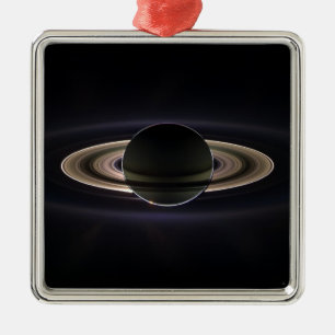 Saturn Aglow Metal Ornament Aus Metall