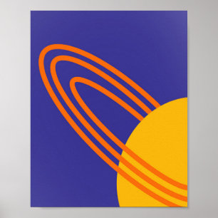 Saturn Anneaux Espace Poster Imprimer