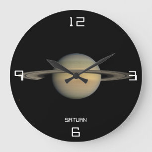 Saturn Astronomical Wall Clock Große Wanduhr