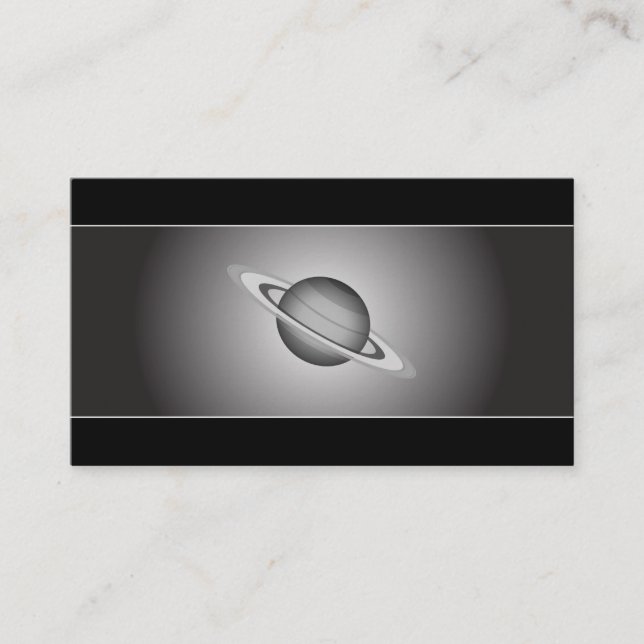 Saturn - Astronomie Visitenkarte (Vorderseite)
