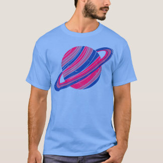 Saturn Biseuality Flag LGBT Prix Que Proud Bise T-Shirt