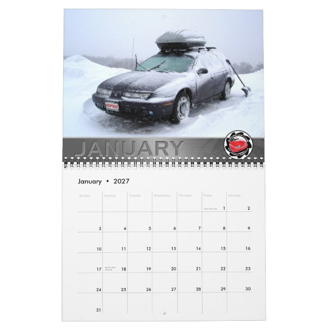 Saturn Car Club Benutzerdefinierter Kalender (Jan 2027)
