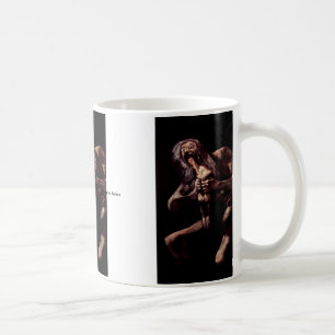 Saturn, das seinen Sohn vom Pinturas Negras Kaffeetasse