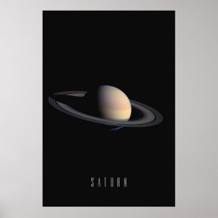 Saturn - Der Ringed Riese und Juwel unserer Solar  Poster