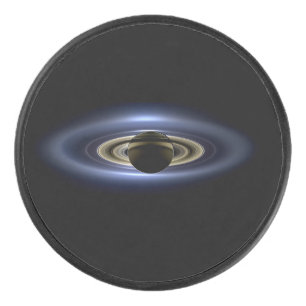 Saturn Eclipsed the Sun from Cassini Orbiter   Eishockey Puck